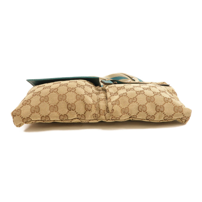 Gucci Gg Canvas Web Double Pocket Belt Bag