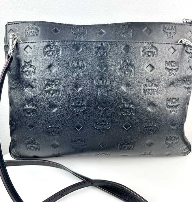 Mcm Klara Monogram Leather Crossbody Bag