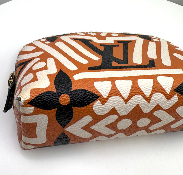 Louis Vuitton Cream/Caramel Monogram Canvas Crafty Cosmetic Pouch