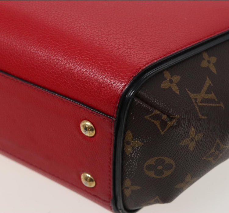 Louis Vuitton Calfskin Monogram Kimono Tote  Pm Cherry