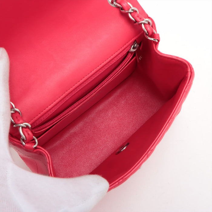 Chanel Lambskin Quilted Mini Square Flap