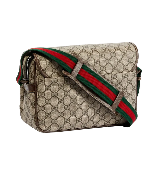 Gucci Supreme Small Messenger Bag Beige