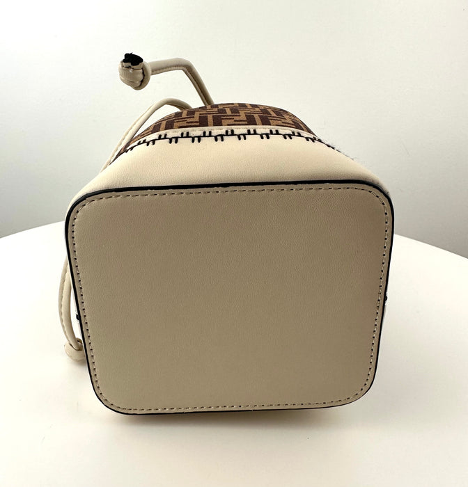 Fendi  Mon Tresor bucket bag in suede with FF logo