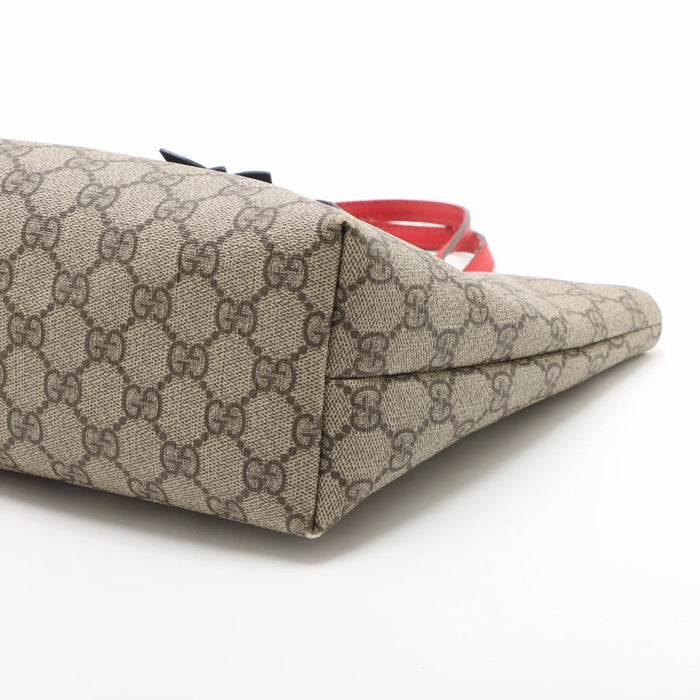 Gucci Bow Kid's Tote GG Coated Canvas