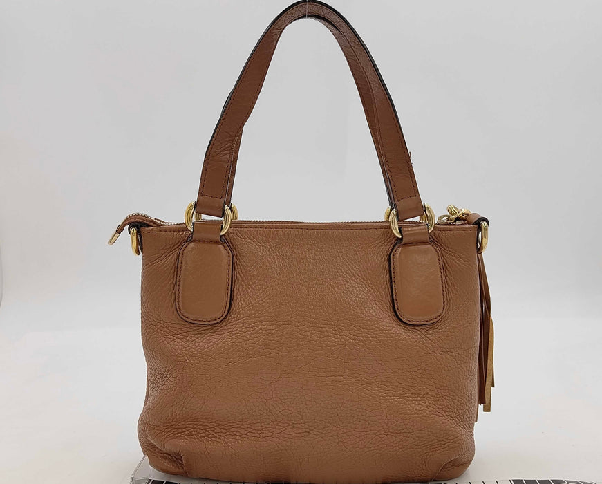 Gucci Soho Convertible Top Handle Bag Leather Small