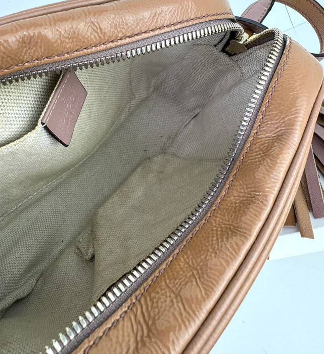 Gucci Soho Leather Patent  Disco Bag.