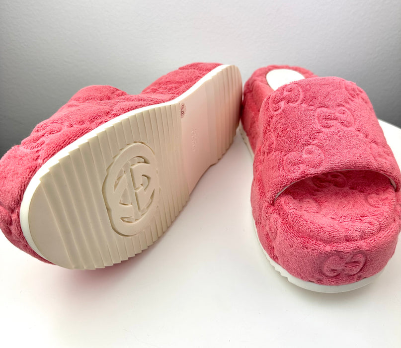 Gucci GG Terry Platform Sandals