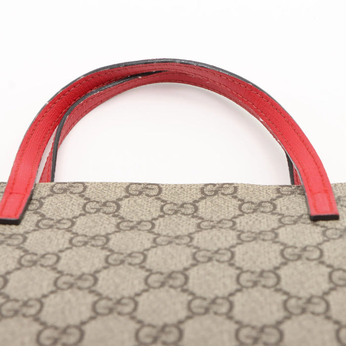 Gucci Bow Kid's Tote GG Coated Canvas