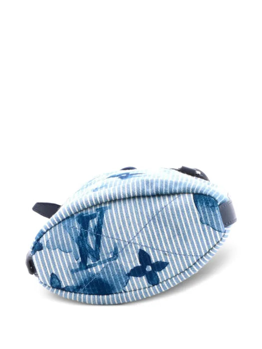 Louis Vuitton Sac Marin Bag Limited Edition Monogram Watercolor Stripes Denim BB bucket bag