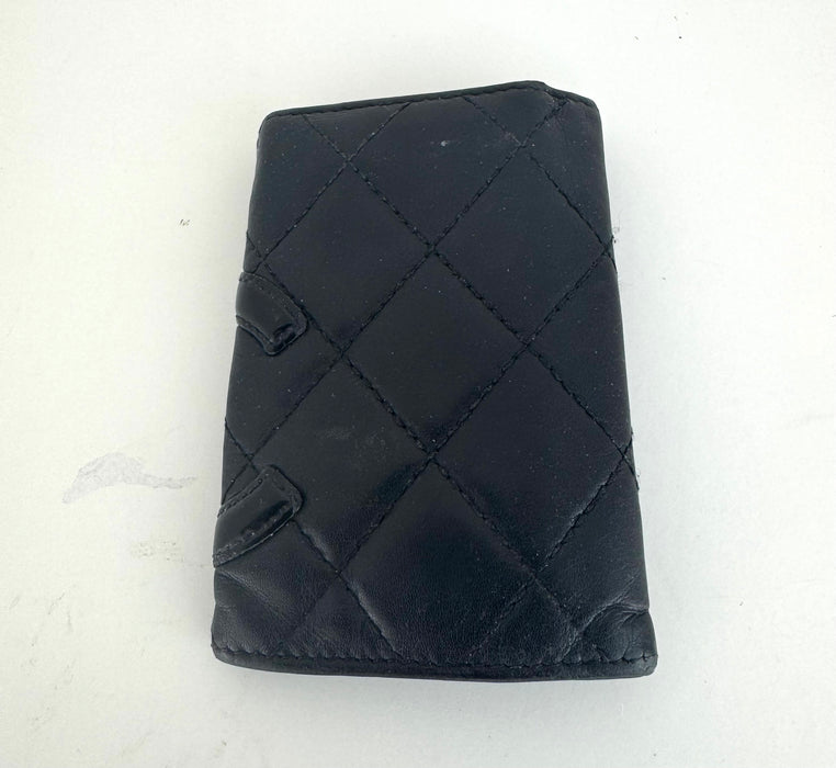 Chanel Black Quilted Cambon Ligne Multicles 6 Key Holder