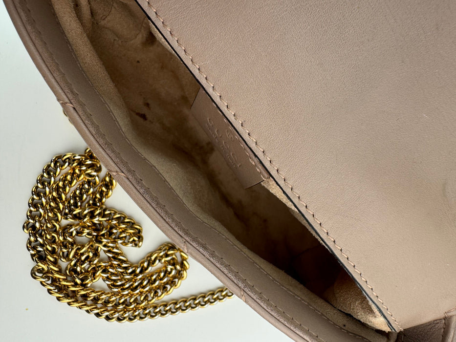 Gucci GG Marmont Super Mini Nude