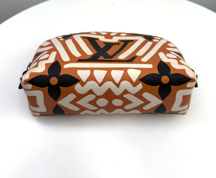 Louis Vuitton Cream/Caramel Monogram Canvas Crafty Cosmetic Pouch