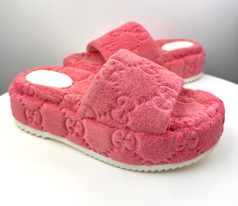 Gucci GG Terry Platform Sandals