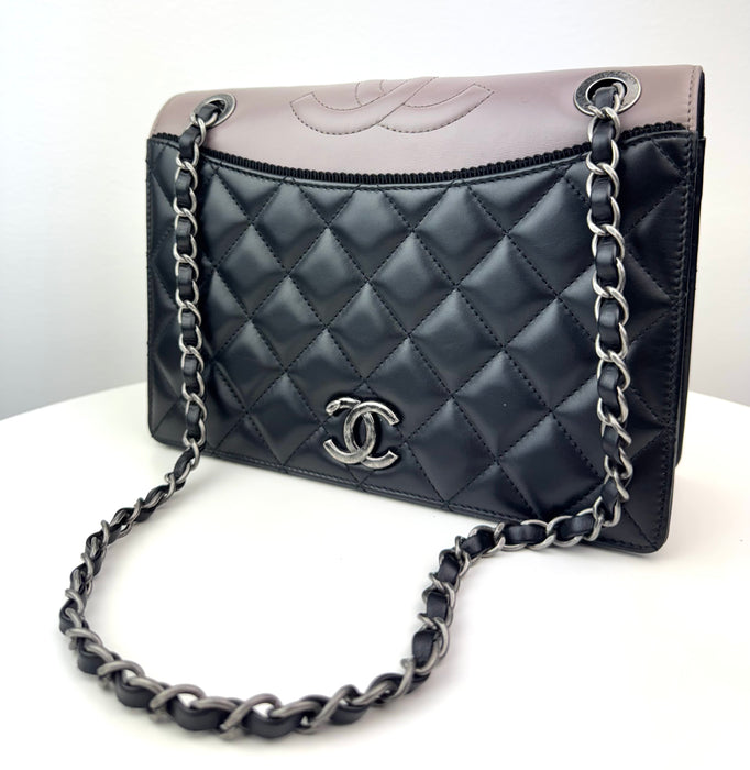 Chanel Calfskin Quilted Ballerine Flap Black