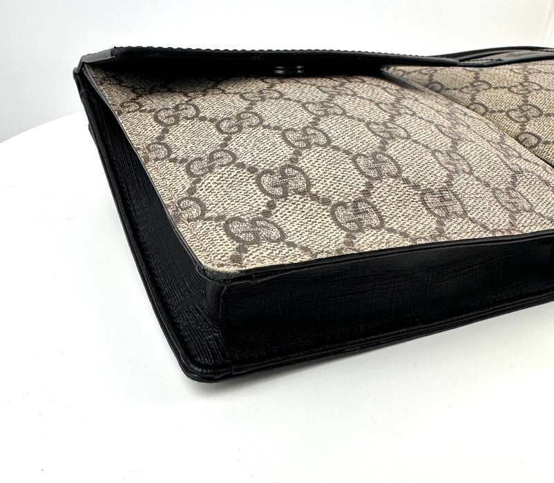 Gucci GG Supreme Double Web Belt Bag