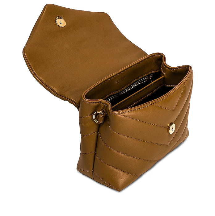 Saint Laurent Loulou Toy Bag in Dark Natural
