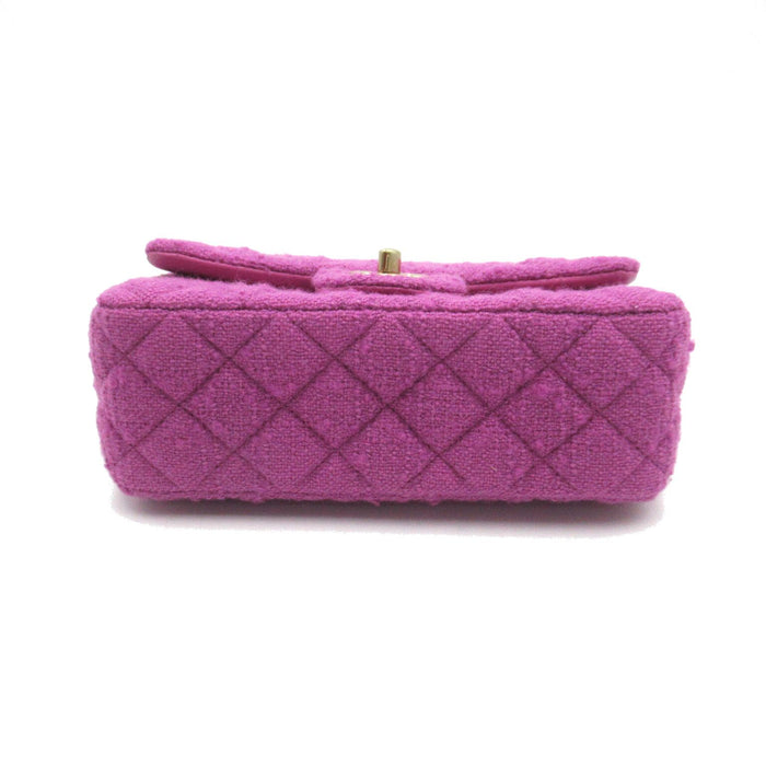 Chanel Purple Mini Classic Chain Shoulder Bag