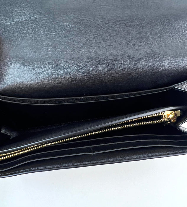 Louis Vuitton Portofeuil Vivienne Taurillon Leather Noir