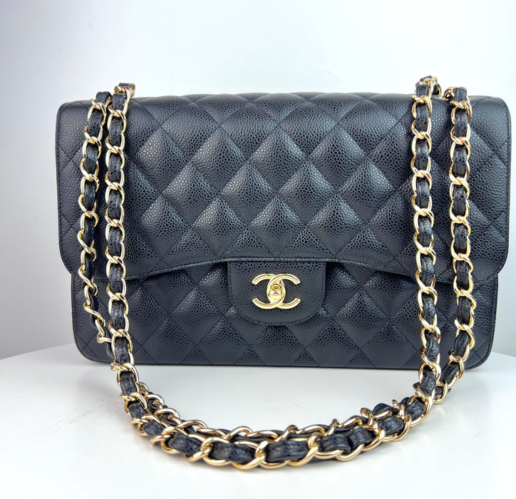 Chanel Large Caviar flap classic bag