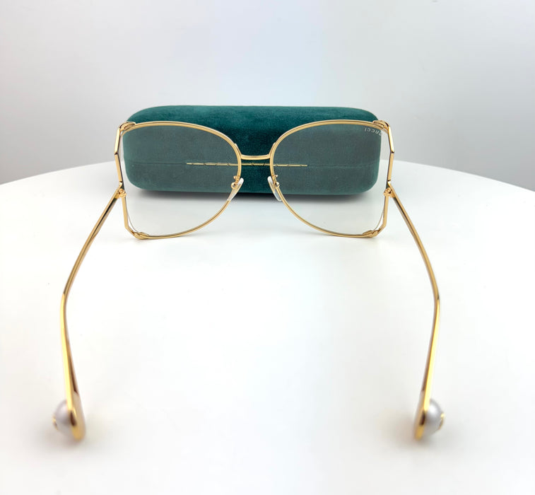 Gucci Oversized Clear Sunglasses