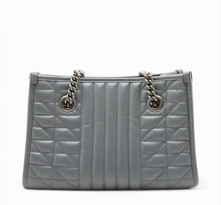 Gucci GG Marmont Chain Tote Bag Gray