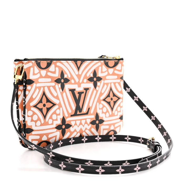 Louis Vuitton Monogram Giant Crafty Double Zip Pochette