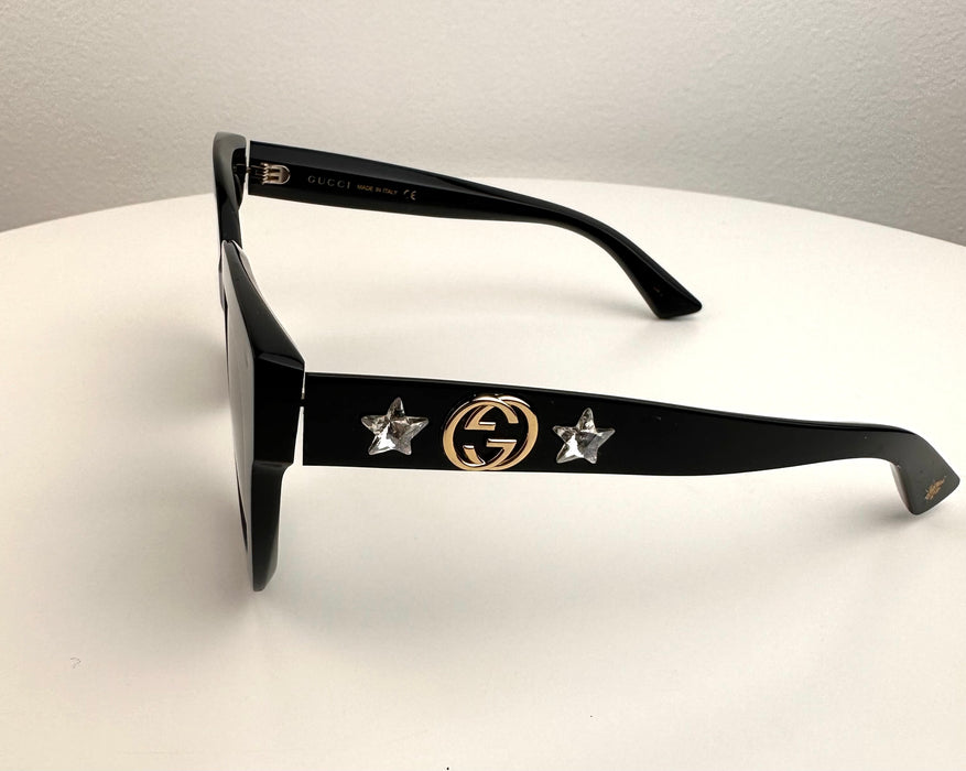 Gucci Black Sunglasses  Star Cat-Eye