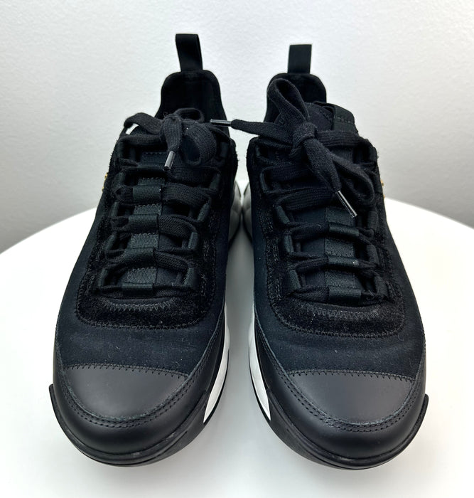 Chanel Mixed Fabric Sneakers in Black