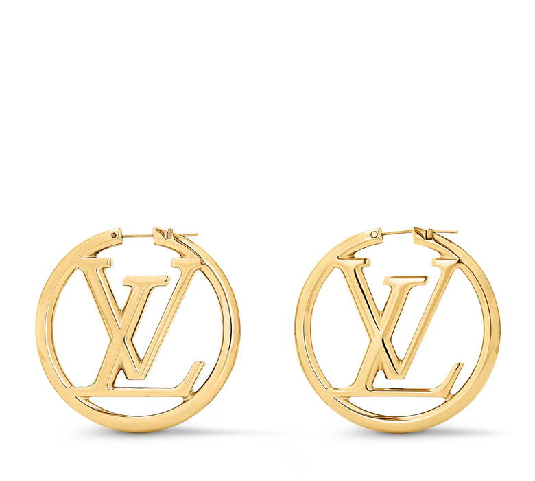 Louis Vuitton Louise Hoop Earrings in Gold
