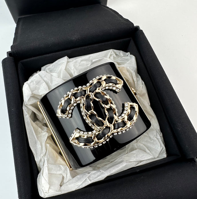 Chanel CC Cuff Black bracelet