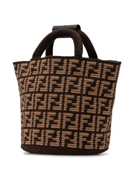 Fendi Zucca Cashmere Shopping tote bag