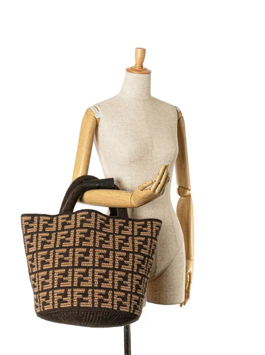 Fendi Zucca Cashmere Shopping tote bag