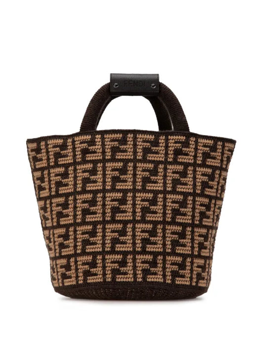 Fendi Zucca Cashmere Shopping tote bag