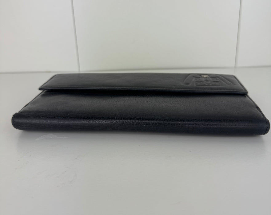 Chanel Leather CC Jacket Embossed Yen Wallet