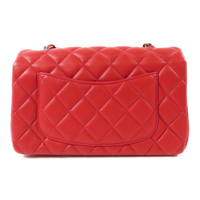 Chanel Lambskin Mini Classic Red