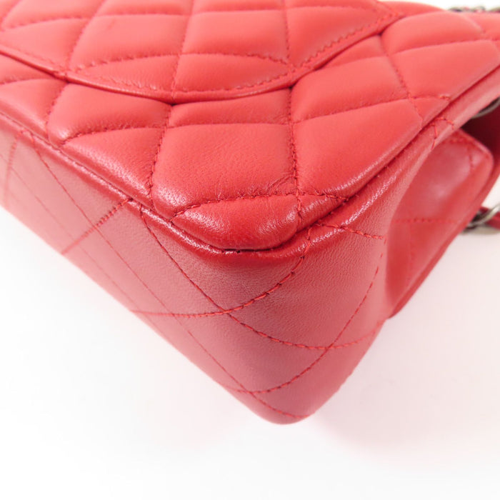 Chanel Lambskin Mini Classic Red