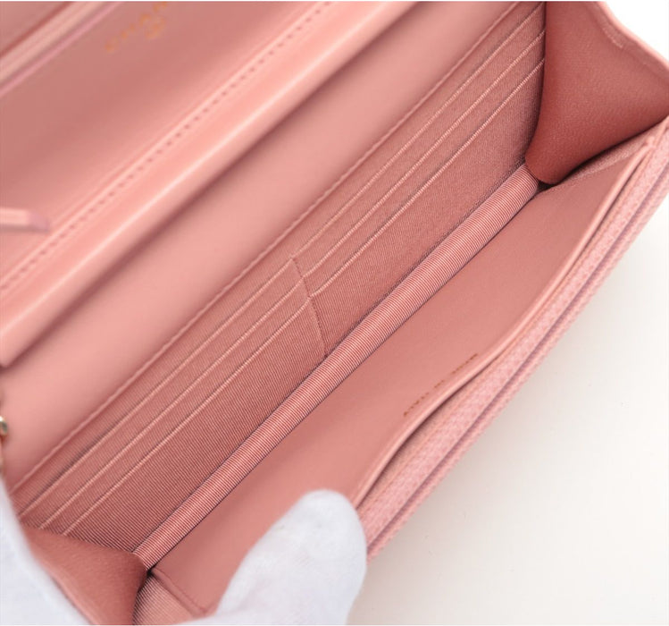 Chanel Lambskin Chain bag Pink Gold Hardware