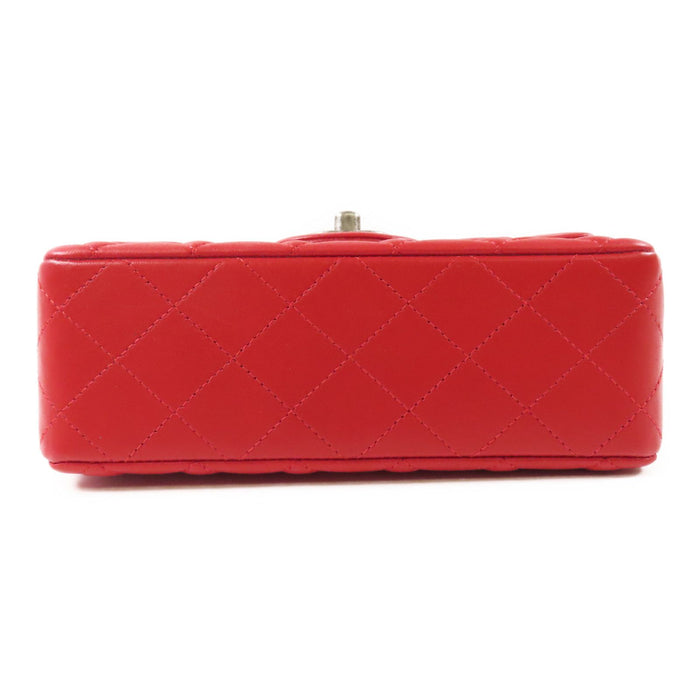 Chanel Lambskin Mini Classic Red