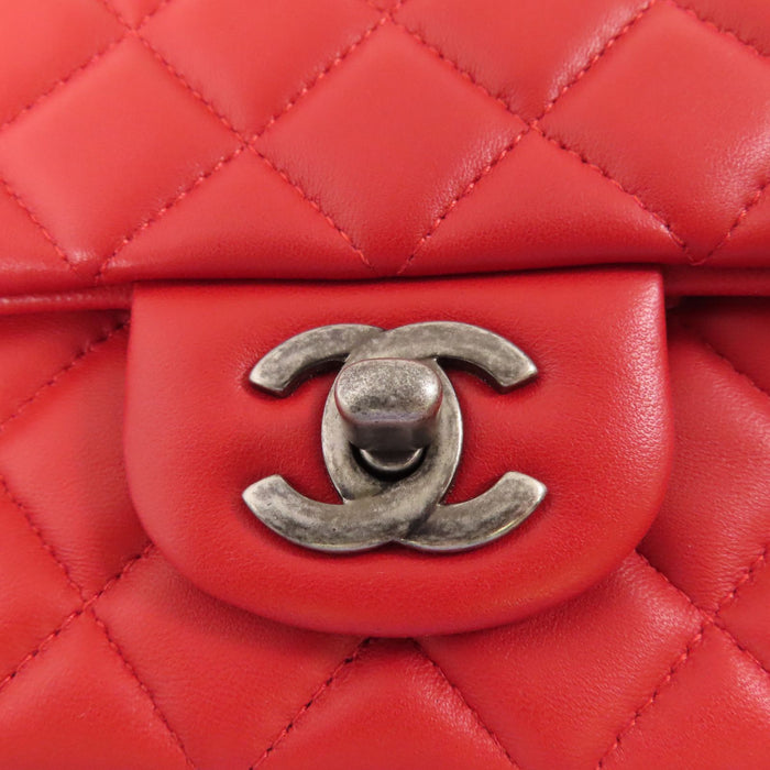 Chanel Lambskin Mini Classic Red