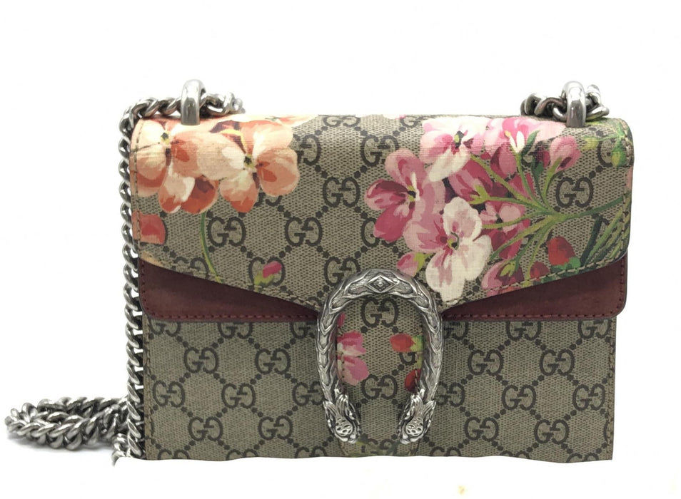 Gucci Dionysus Mini Shoulder Bag GG Supreme Blooms