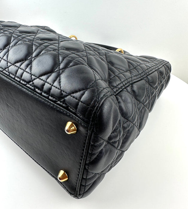 Dior Large Lady Dior Bag in Black Cannage Lambskin