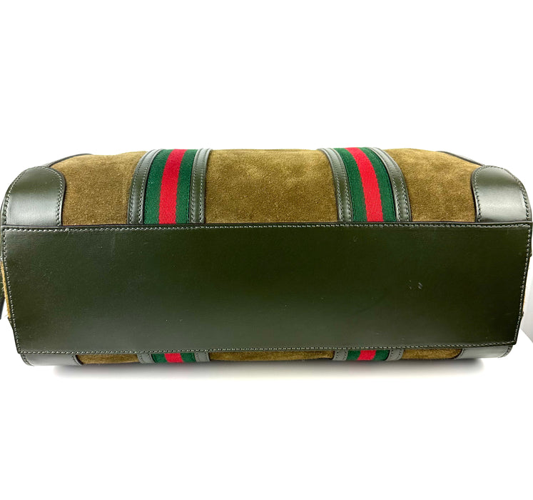 Gucci Small Suede and Leather Bag