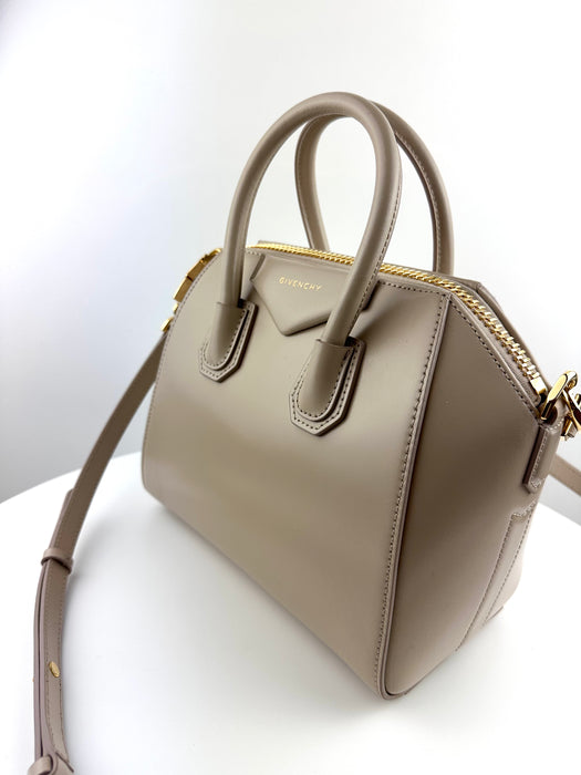 Givenchy Mini Antigona Leather bag Natural Beige