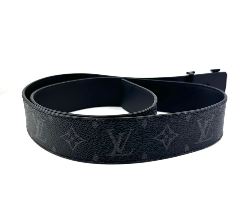 Louis Vuitton Initiales 40MM Matte Black Belt Belt