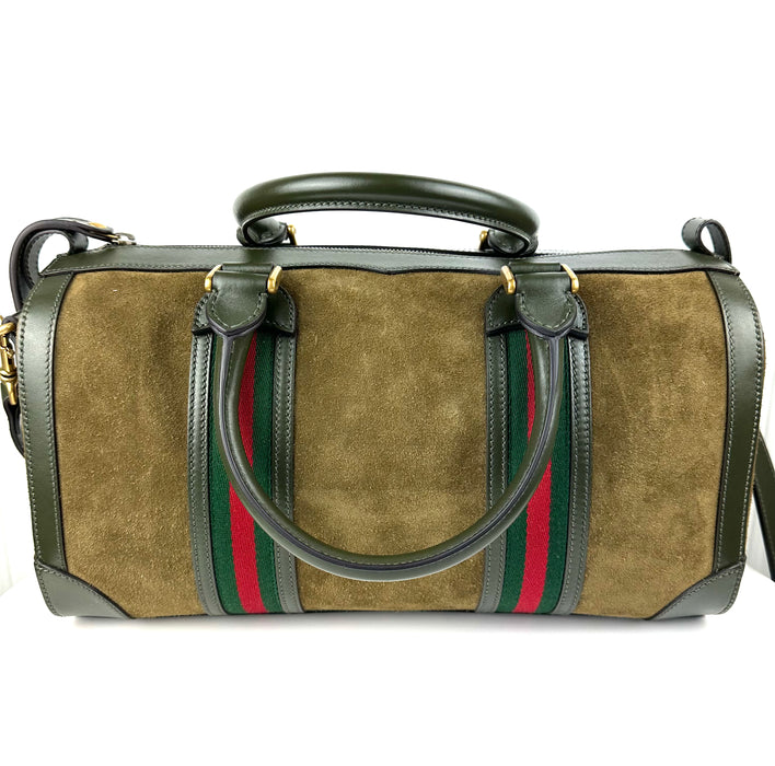 Gucci Small Suede and Leather Bag