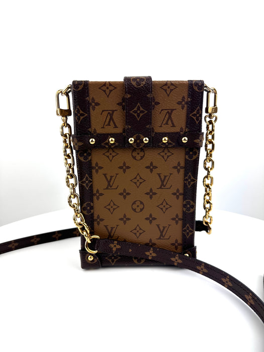 Louis Vuitton Pochette Trunk Verticale leather crossbody bag