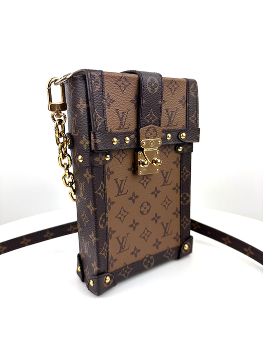 Louis Vuitton Pochette Trunk Verticale leather crossbody bag