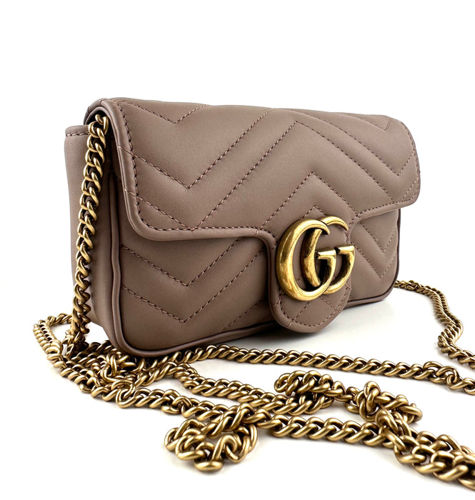 Gucci GG Marmont Super Mini Nude
