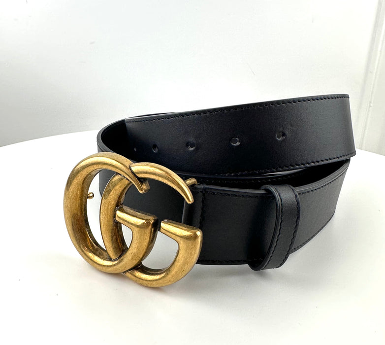 Gucci re edition wide leather belt