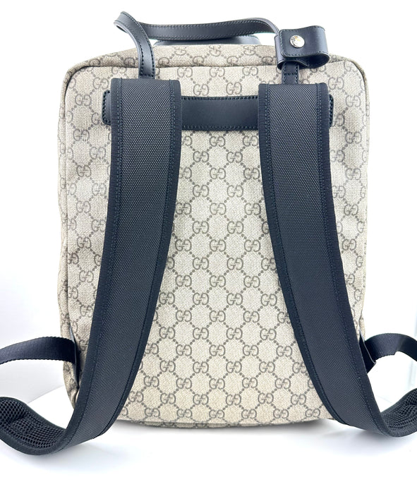 Gucci GG Supreme Monogram Web Backpack